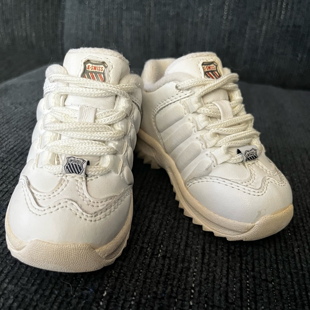 K-Swiss Kids' Cream/White Sneakers